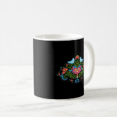 Scandinavisch Noors Rosemaling Noorwegen Koffiemok (Voorkant rechts)