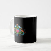 Scandinavisch Noors Rosemaling Noorwegen Koffiemok (Voorkant links)