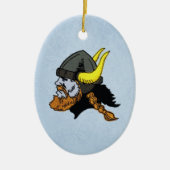 Scandinavisch Noors Viking Keramisch Ornament (Voorkant)