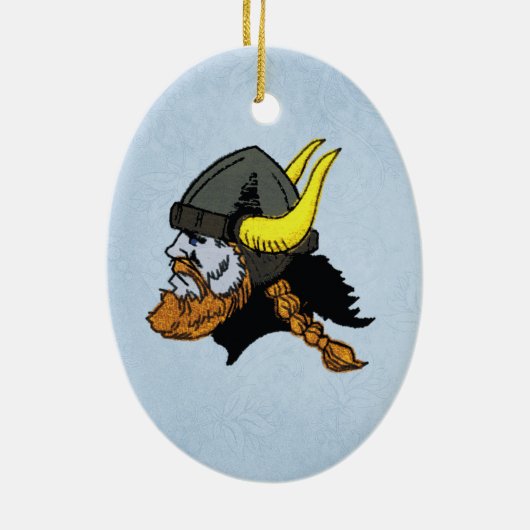 Scandinavisch Noors Viking Keramisch Ornament (Achterkant)