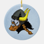 Scandinavisch Noors Viking Keramisch Ornament (Achterkant)