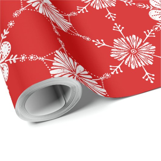 Scandinavisch Nordic Christmas Wrapping Papier (Rol Hoek)