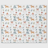 Scandinavisch Nordic Christmas Wrapping Papier (Vlak)
