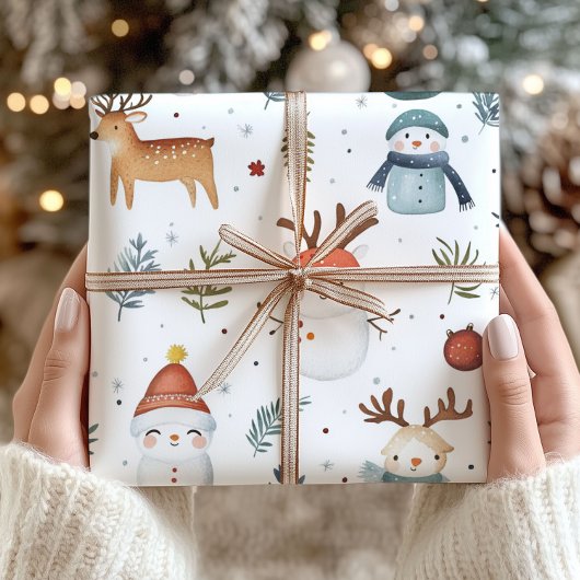 Scandinavisch Nordic Christmas Wrapping Papier