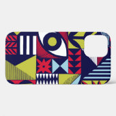 Scandinavisch of retro-stijlgrafisch patroon. Hand Case-Mate iPhone Case (Achterkant (horizontaal))