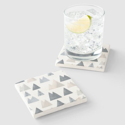 Scandinavisch Onderzetter van Bergsteen (Zijkant)