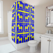 Scandinavisch ontwerp douchegordijn (In situ)