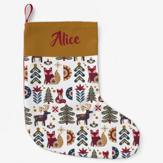 Scandinavisch ontwerp kleine kerstsok