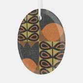 Scandinavisch ontwerp: naadloos patroon glas ornament (Voorkant links)