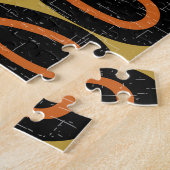 Scandinavisch ontwerp: naadloos patroon legpuzzel (Zijkant)