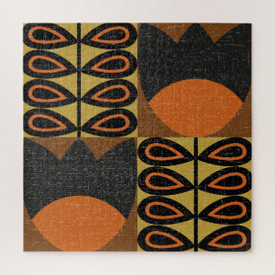 Scandinavisch ontwerp: naadloos patroon legpuzzel
