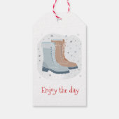 Scandinavisch ontworpen gepersonaliseerd cadeaulabel (Achterkant)