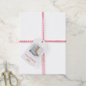 Scandinavisch ontworpen gepersonaliseerd cadeaulabel (Met Touw)