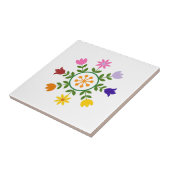 Scandinavisch opwindingswiel tegeltje (Zijkant)