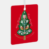 Scandinavisch Ornament voor kerstmis (Voorkant Rechts)