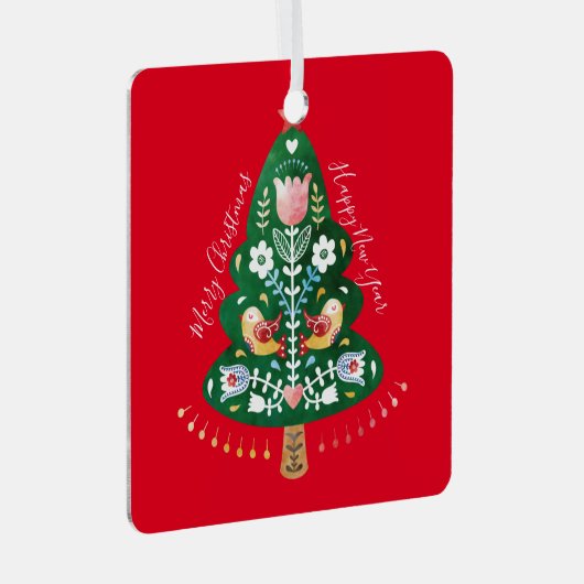 Scandinavisch Ornament voor kerstmis (Voorkant Rechts)