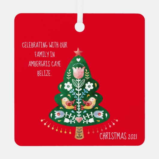 Scandinavisch Ornament voor kerstmis (Achterkant)