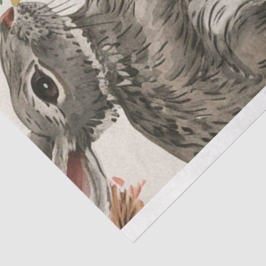 Scandinavisch Pasen Konijn Ei Etnische Tissuepapier (Detail)