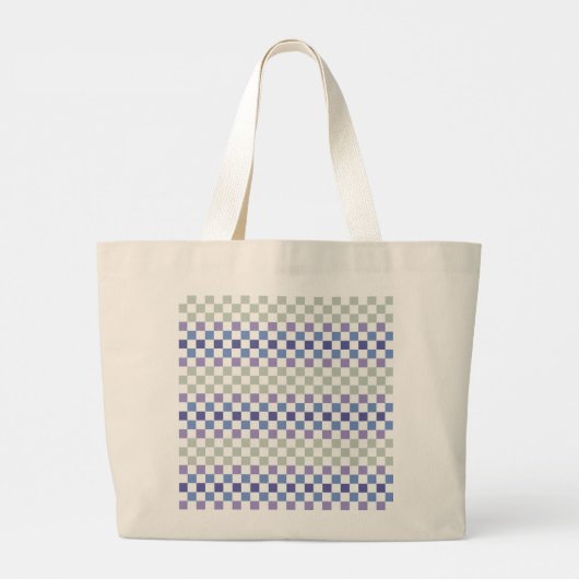 Scandinavisch Pastel Minimal Geometrisch Grote Tote Bag (Achterkant)