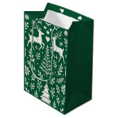 SCANDINAVISCH PATROON CADOUBZAK MEDIUM CADEAUZAKJE (Voorkant Gekanteld)