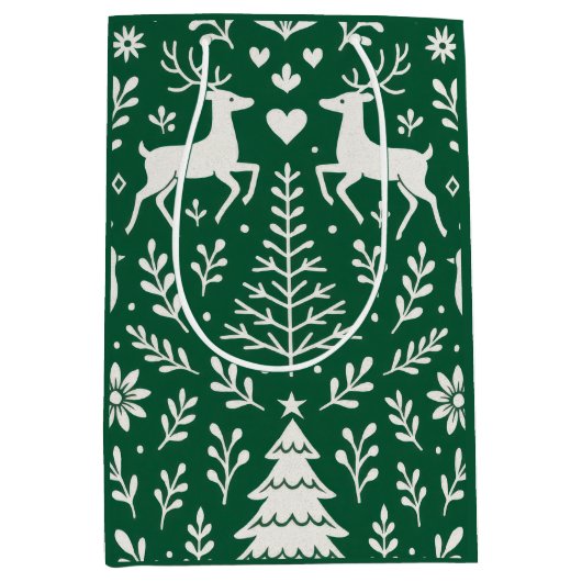SCANDINAVISCH PATROON CADOUBZAK MEDIUM CADEAUZAKJE (Voorkant)