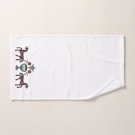 Scandinavisch Patroon Paard Bad Handdoek (Handdoek)