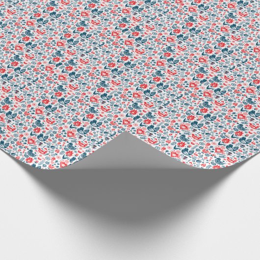 Scandinavisch patroonnoords cadeaupapier (Hoek)