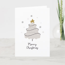 Scandinavisch Prettig Kerstmis Vouw Kerstkaart Feestdagen Kaart