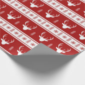 Scandinavisch rendier cadeaupapier (Hoek)