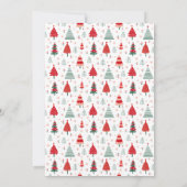 Scandinavisch rendier feestelijke boom kerstfeest kaart (Achterkant)
