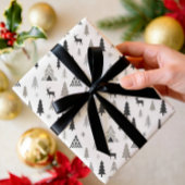 Scandinavisch rendier Kerst Inpakpapier