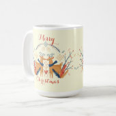 Scandinavisch Rendier Nordic Christmas Design Koffiemok (Voorkant links)