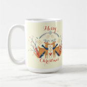 Scandinavisch Rendier Nordic Christmas Design Koffiemok (Links)