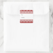 Scandinavisch rendierlijk Label met noordse kerstm (Tas)