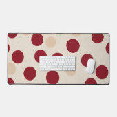 Scandinavisch Rode Stip Bureaumat (Keyboard & Muis)