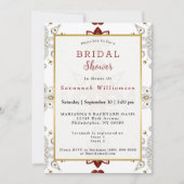 Scandinavisch rood blauw noords Vrijgezellenfeest Kaart (Voorkant)