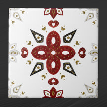 Scandinavisch rood Blauw Nordic Graphic