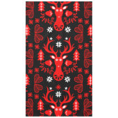 Scandinavisch rood kersthert tafelkleed (Voorkant)