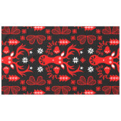 Scandinavisch rood kersthert tafelkleed (Voorkant (Horizontaal))