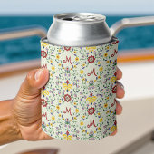 Scandinavisch Rosemaling Monogram Patroon Nordic Blikjeskoeler