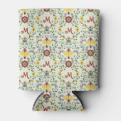 Scandinavisch Rosemaling Monogram Patroon Nordic Blikjeskoeler (Voorkant)