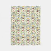 Scandinavisch Rosemaling Monogram Patroon Nordic Fleece Deken (Voorkant)