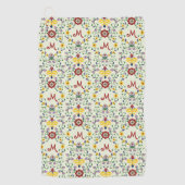 Scandinavisch Rosemaling Monogram Patroon Nordic Golfhanddoek (Voorkant)