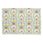 Scandinavisch Rosemaling Monogram Patroon Nordic Kussensloop (Voorkant)