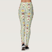 Scandinavisch Rosemaling Monogram Patroon Nordic Leggings (Achterkant)