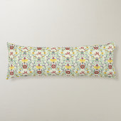 Scandinavisch Rosemaling Monogram Patroon Nordic Lichaamskussen (Voorkant)