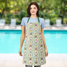 Scandinavisch Rosemaling Monogram Patroon Nordic Schort