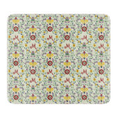 Scandinavisch Rosemaling Monogram Patroon Nordic Snijplank (Voorkant)