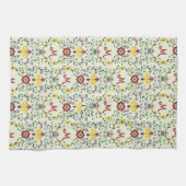 Scandinavisch Rosemaling Monogram Patroon Nordic Theedoek (Horizontaal)