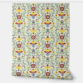 Scandinavisch Rozemarijnpatroon Nordic Floral Art Behang